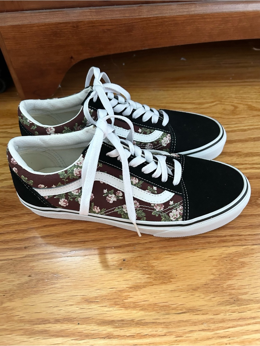 Vans Unisex Old Skool Shoes Wallflower Floral Bitter Chocolate 8 US Men / 9.5 US - Picture 3 of 7